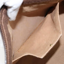 GUCCI GG Supreme Web Sherry Line Clutch Bag Beige Gold 156 01 033 Auth mr1505-11