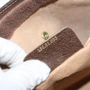 GUCCI GG Supreme Web Sherry Line Clutch Bag Beige Gold 156 01 033 Auth mr1505-12