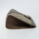 GUCCI GG Supreme Web Sherry Line Clutch Bag Beige Gold 156 01 033 Auth mr1505-3