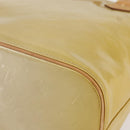 LOUIS VUITTON Monogram Vernis Houston Hand Bag Beige M91004 LV Auth mr1506-9