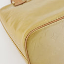 LOUIS VUITTON Monogram Vernis Houston Hand Bag Beige M91004 LV Auth mr1506-14
