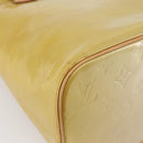 LOUIS VUITTON Monogram Vernis Houston Hand Bag Beige M91004 LV Auth mr1506-16