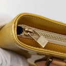 LOUIS VUITTON Monogram Vernis Houston Hand Bag Beige M91004 LV Auth mr1506-17