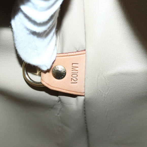 LOUIS VUITTON Monogram Vernis Houston Hand Bag Beige M91004 LV Auth mr1506