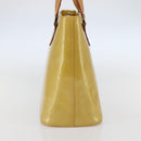 LOUIS VUITTON Monogram Vernis Houston Hand Bag Beige M91004 LV Auth mr1506-3