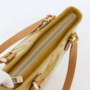 LOUIS VUITTON Monogram Vernis Houston Hand Bag Beige M91004 LV Auth mr1506-6