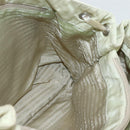 PRADA Tote Bag Nylon Beige Silver Auth mr1510-18