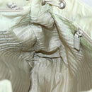 PRADA Tote Bag Nylon Beige Silver Auth mr1510-19