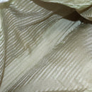 PRADA Tote Bag Nylon Beige Silver Auth mr1510-22