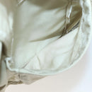 PRADA Tote Bag Nylon Beige Silver Auth mr1510-23