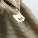 PRADA Tote Bag Nylon Beige Silver Auth mr1510-25
