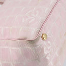 CHANEL New Travel Line Tote Bag Nylon Pink Gold CC Auth mr1511-11