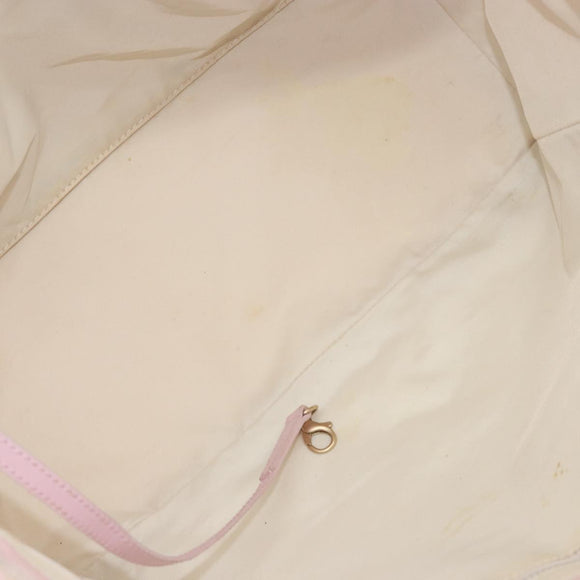 CHANEL New Travel Line Einkaufstasche Nylon Rosa Gold CC Auth mr1511