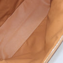 CELINE Macadam Canvas Hand Bag PVC Leather Brown Gold Auth mr1512-16