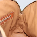 CELINE Macadam Canvas Hand Bag PVC Leather Brown Gold Auth mr1512-17