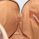 CELINE Macadam Canvas Hand Bag PVC Leather Brown Gold Auth mr1512-18