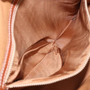 CELINE Macadam Canvas Hand Bag PVC Leather Brown Gold Auth mr1512-19