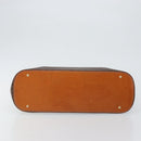 CELINE Macadam Canvas Hand Bag PVC Leather Brown Gold Auth mr1512-9