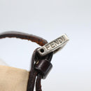FENDI Shoulder Bag Canvas Beige Silver Auth mr1514-10