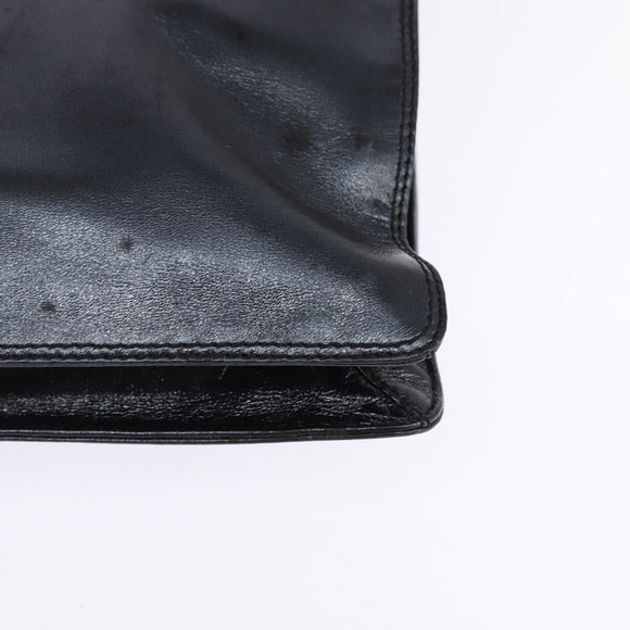CHANEL Umhängetasche Leder Schwarz Gold CC Auth mr1518