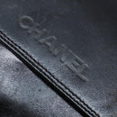 CHANEL Shoulder Bag Leather Black Gold CC Auth mr1518-17