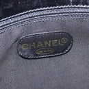 CHANEL Umhängetasche Leder Schwarz Gold CC Auth mr1518-18