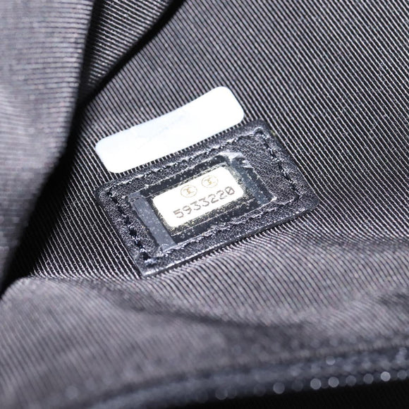 CHANEL Umhängetasche Leder Schwarz Gold CC Auth mr1518