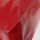 CHANEL Etanche Waterproof Tote Bag Vinyl Red CC Auth mr1520-14