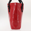 CHANEL Etanche Waterproof Tote Bag Vinyl Red CC Auth mr1520-4