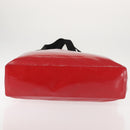 CHANEL Etanche Waterproof Tote Bag Vinyl Red CC Auth mr1520-5