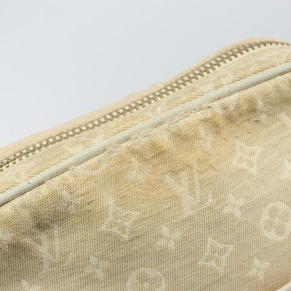 LOUIS VUITTON Monogram Mini Lin Danube Shoulder Bag Dunne M95318 LV Auth mr1523