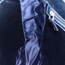 FENDI Zucchino Canvas Tote Bag Navy Silver Auth mr1524-20