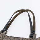 FENDI Zucchino Canvas Tote Bag Navy Silver Auth mr1524-8