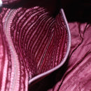 PRADA Tote Bag Nylon Bordeaux Silver Auth mr1526-23