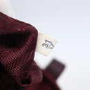 PRADA Tote Bag Nylon Bordeaux Silver Auth mr1526-11