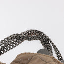 Stella MacCartney Chain Falabella Bag Polyester Beige Silver 234387 Auth mr1527-8