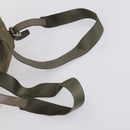 PRADA Hand Bag Nylon 2 Set Red Khaki Auth mr1528-14