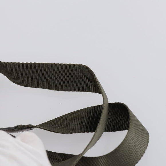 PRADA Hand Bag Nylon 2 Set Red Khaki Auth mr1528