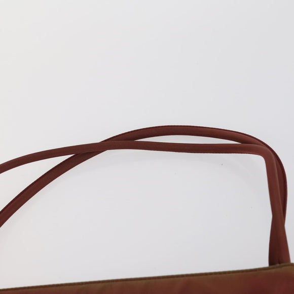 PRADA Hand Bag Nylon 2 Set Red Khaki Auth mr1528