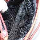 PRADA Hand Bag Nylon 2 Set Red Khaki Auth mr1528-9