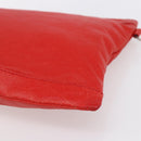 BALENCIAGA Clutch Bag Leather Red 273023 Auth mr1530-15