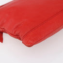 BALENCIAGA Clutch Bag Leather Red 273023 Auth mr1530-16