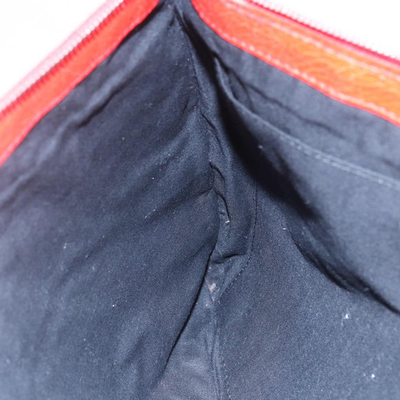 BALENCIAGA Clutch Bag Leather Red 273023 Auth mr1530