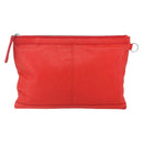 BALENCIAGA Clutch Bag Leather Red 273023 Auth mr1530-2