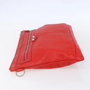 BALENCIAGA Clutch Bag Leather Red 273023 Auth mr1530-3