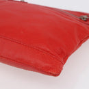 BALENCIAGA Clutch Bag Leather Red 273023 Auth mr1530-7