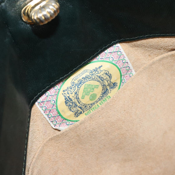 BOTTEGA VENETA INTRECCIATO Clutch Bag Leather Green Auth mr1531