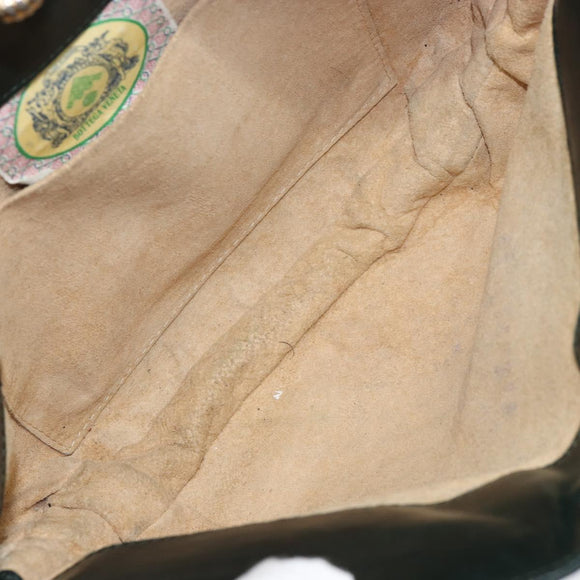 BOTTEGA VENETA INTRECCIATO Clutch Bag Leather Green Auth mr1531