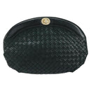 BOTTEGA VENETA INTRECCIATO Clutch Bag Leather Green Auth mr1531-13