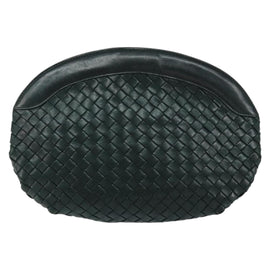 BOTTEGA VENETA INTRECCIATO Clutch Bag Leather Green Auth mr1531 - 0